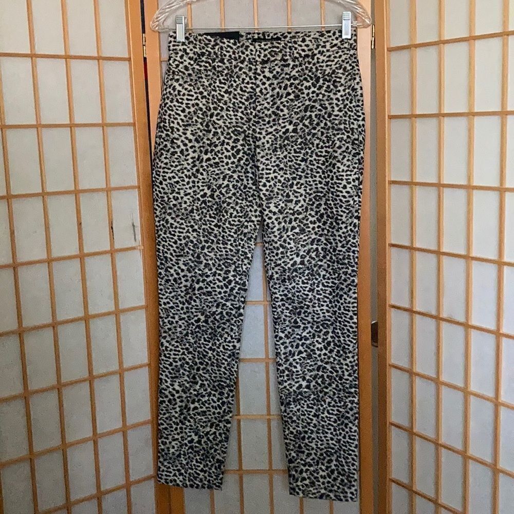 Banana Republic Sloan Metallic Leopard Print